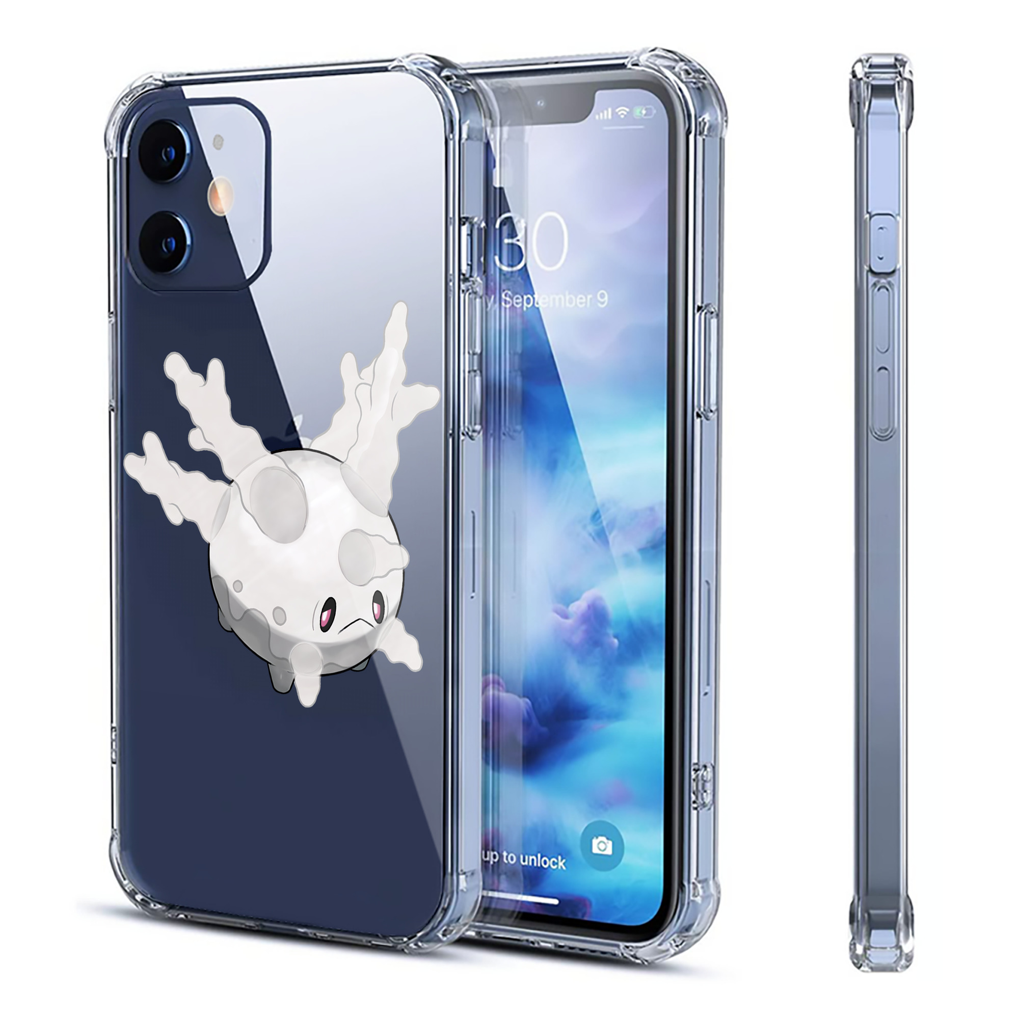 （画像用） ポケットモンスター Pokémon 【iPhone 12シリーズ対応】透明スマホケース（クリアソフトケース）